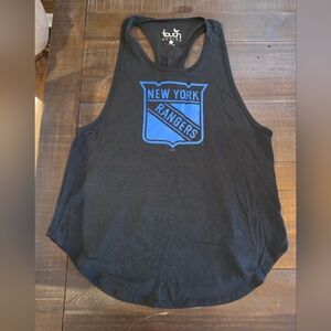 Touch by Alyssa Milano Black and Blue New York Rangers Tank Top